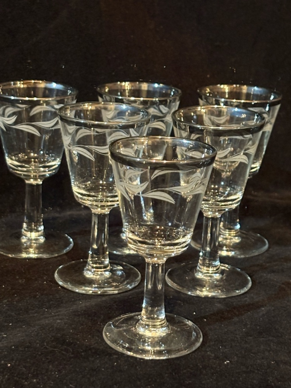 Vintage Mid-Century Modern Cordial Glasses from Cristal D'Arques-Durand